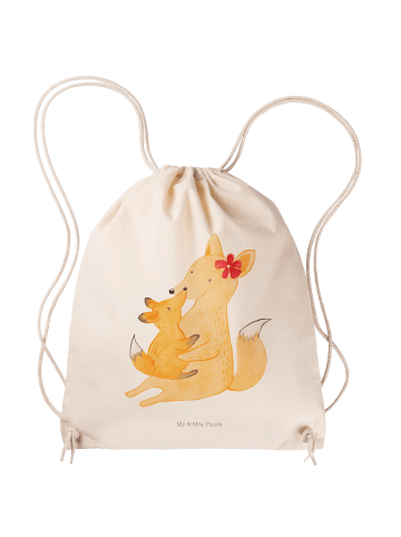 Mr. & Mrs. Panda gymnastiktasche Fuchs Mama ohne Spruch in Creme