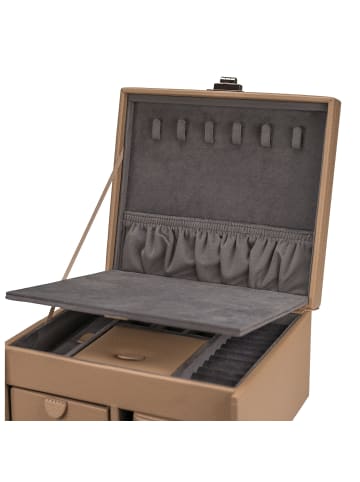 Windrose Marvella Schmuckkasten 21 cm in camel
