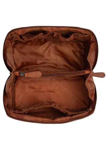 The Chesterfield Brand Elmia - Kulturbeutel 24 cm (schwarz) in cognac