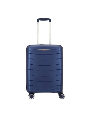 Jump Furano 2 4 Rollen Kabinentrolley 55 cm mit Dehnfalte in bleu nuit