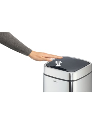 Durable Abfalleimer No Touch 21 L Edelstahl rechteckig 270x570x270mm