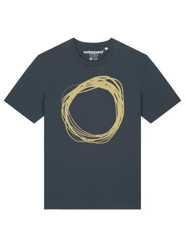 wat? Apparel T-Shirt Kreis in India Ink Grey