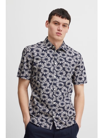 CASUAL FRIDAY Kurzarmhemd CFAnton S flower printed in Blau