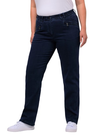Ulla Popken Jeans in dark blue denim