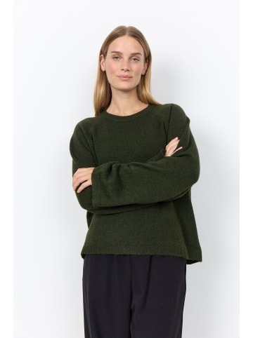 soyaconcept Pullover mit Rundhalsausschnitt und lockerer Passform in Forest Night Melange