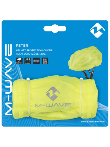 MWave M-WAVE Peter Helmüberzug - wasserabweisender Helmregenschutz mit Reflexlogo,