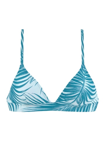 LASCANA ACTIVE Triangel-Bikini-Top in petrol-bedruckt