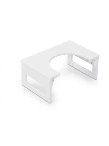 relaxdays Toilettenhocker in Weiß - (B)43 x (H)18 x (T)27,5 cm