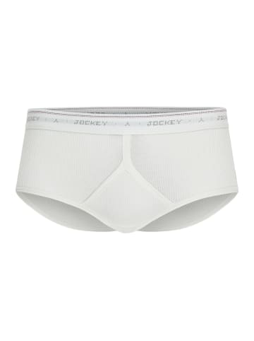 Jockey Slip Classic Cotton Rib Y-Front in Weiß
