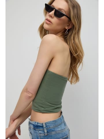 NO MATTER WHAT Crop Top in Khaki