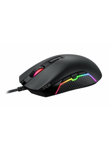 Inca Inca IMG-GT14 Optisch Gaming Maus Mouse 3600 DPI RGB-Logo in Schwarz