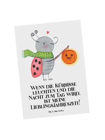 Mr. & Mrs. Panda Wanddeko Halloween Magie mit Spruch in Weiß