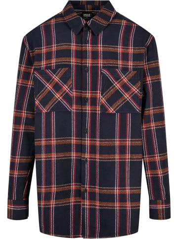 Urban Classics Urban Classics Hemden in navy/orange