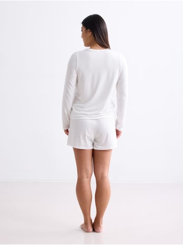 Erlich Textil  Langarmshirt LIGHT TOUCH LONGSLEEVE in ecru
