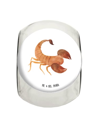 Mr. & Mrs. Panda Bonbonglas Sternzeichen Skorpion ohne Spruch in Weiß