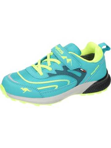 Kangaroos Klettverschluss-Schuhe in turquoise/soft yellow