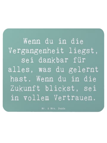Mr. & Mrs. Panda Mauspad Spruch Freude und Vertrauen mit Spruch in Meeresbrise