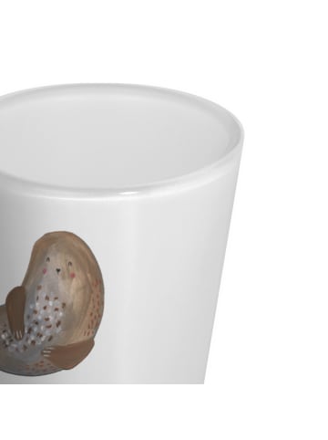 Mr. & Mrs. Panda Schnapsglas Robbe Lachen ohne Spruch in Transparent