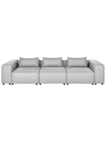 Beliani 3-Sitzer Sofa BRANDE in Grau - (W) 336 x (H) 70 x (L) 121 cm