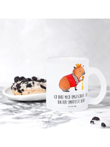 Mr. & Mrs. Panda Tee Tasse Capybara König mit Spruch in Transparent