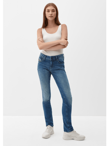 QS Denim Hose lang in Blau