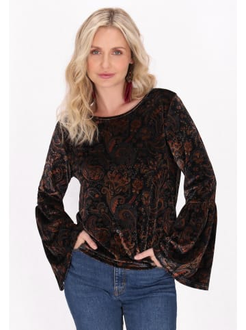 usha FESTIVAL Women Blouse in dark violet multicolor
