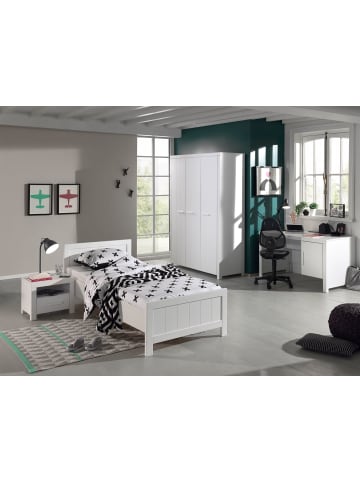 58 aufm Kessel JUGENDZIMMEREINRICHTUNG Karalynn 7 Jugendzimmer komplett MDF Weiß