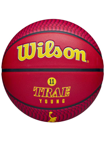 Wilson Wilson NBA Player Icon Trae Young Outdoor Ball in Rot