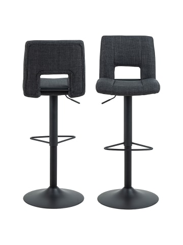 ebuy24 Barhocker Sylvia Grau 2er Set