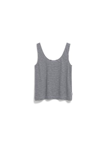 armedangels Top Minaami Lita in marine weiß - 0001