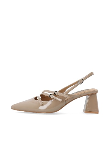Bianco Slingbacks in NougatPatent1