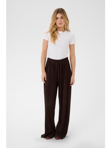 SAINT TROPEZ Casual Hose ZuniSZ Gerade Passform in Dark Oak