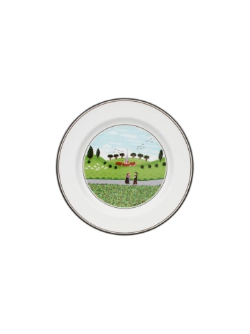 Villeroy & Boch Brotteller Begegnung Design Naif ø 17 cm bunt in bunt