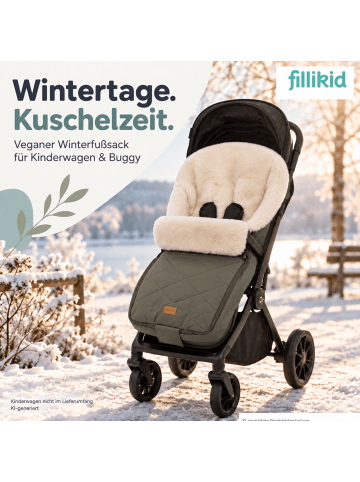 fillikid Winterfußsack Vegan Comfort Exclusiv in Olive