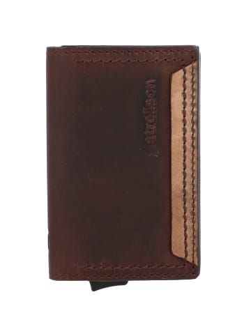 Strellson Camden c-one Kreditkartenetui RFID Leder 7 cm in darkbrown