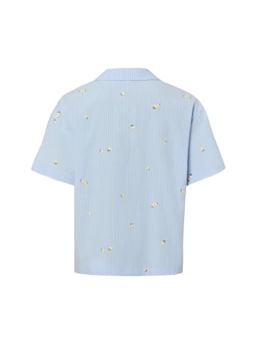 Marie Lund Pyjama-Shorts in hellblau weiß