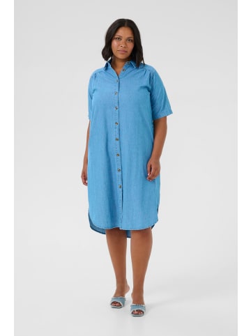 KAFFE curve Kleid KClouisa Loose fit in Medium Blue Chambray