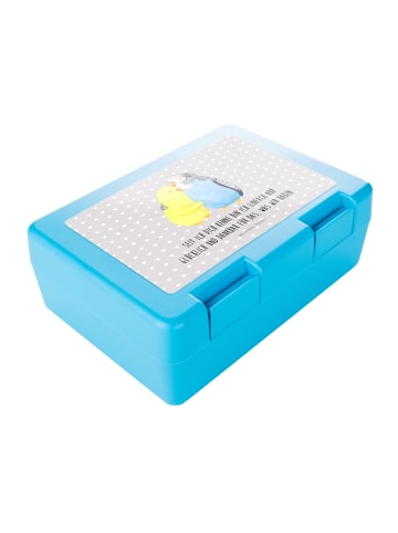 Mr. & Mrs. Panda Brotbox Wellensittich Liebe mit Spruch in Grau Pastell