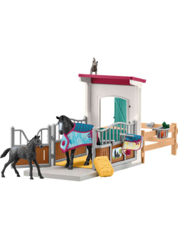 Schleich Spielfigur Horse Club 42611 Pferdebox mit Stute und Fohlen - 5-12 Jahre