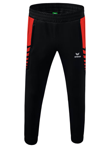 erima Six Wings Trainingshose in schwarz/rot