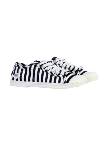 Le Temps des Cerises Schnür-Tennisschuhe Basic 02 Strip-Jeans