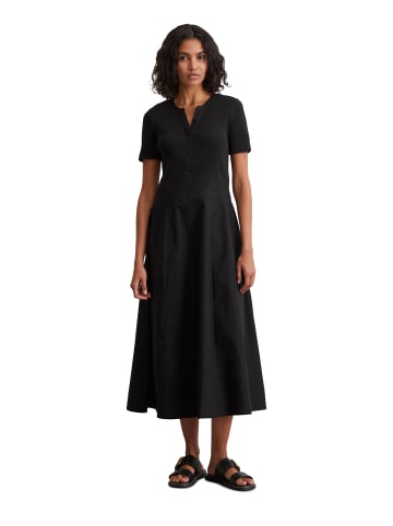 Marc O'Polo Geripptes Jerseykleid fitted in Schwarz