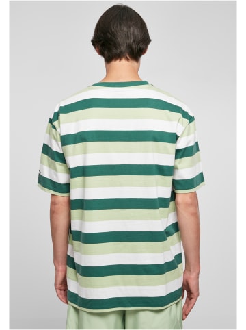 STARTER T-Shirt in darkfreshgreen/vintagegreen/white