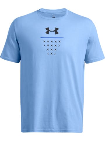 Under Armour T-Shirt "Ua Bball Net Icon Ss" in Blau