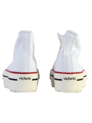 Victoria Schnür-Sneaker mit hohem Schaft Weiß