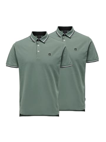 ONLY & SONS Poloshirt Onsefletcher in Dark forest