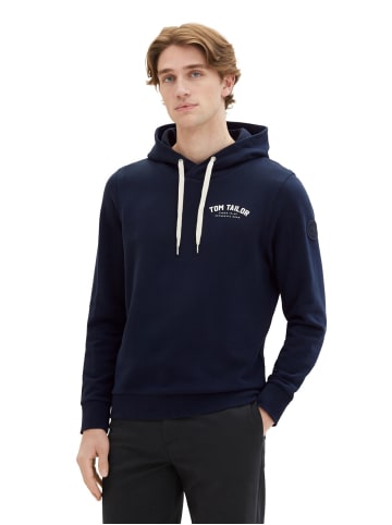 Tom Tailor Sweatshirt LOGO HOODIE in Blau