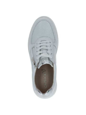 Caprice Sneaker in WHITE/SILVER
