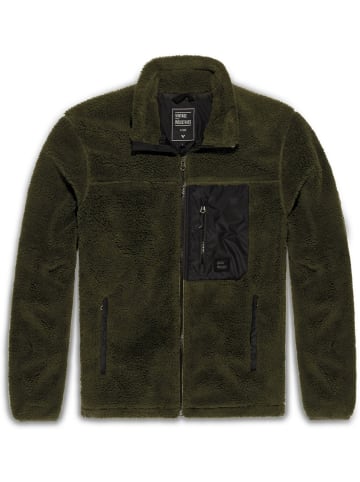 Vintage Industries Fleecejacke/Fleecepullover in Grün