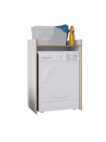 VCM  Holz Überbauschrank Waschmaschine Überbau Rislo L in Weiß